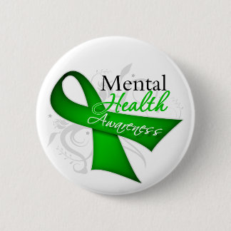 Chapa Redonda De 5 Cm Cinta de sensibilización sobre la salud mental