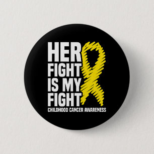 Chapa Redonda De 5 Cm Cinta de su lucha es mi lucha Cáncer infantil Prem