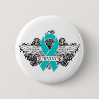 Cinta de SURVIVOR alada de cáncer de ovario