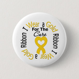Chapa Redonda De 5 Cm Cinta del cáncer de la niñez para la curación