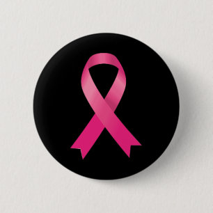 Chapa Redonda De 5 Cm Cinta rosa Concienciación sobre el cáncer de mama 