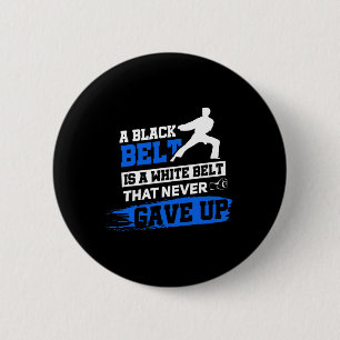 Chapa Redonda De 5 Cm Cinturón negro dice artes marciales de Karate Taek