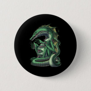 Chapa Redonda De 5 Cm CipactliAztec Mythology Creature Cipactli