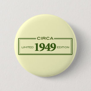 Chapa Redonda De 5 Cm circa 1949