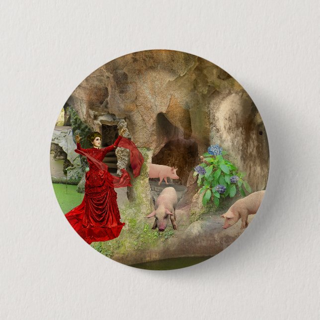 Chapa Redonda De 5 Cm Circe na Quinta da Regaleira (Anverso)
