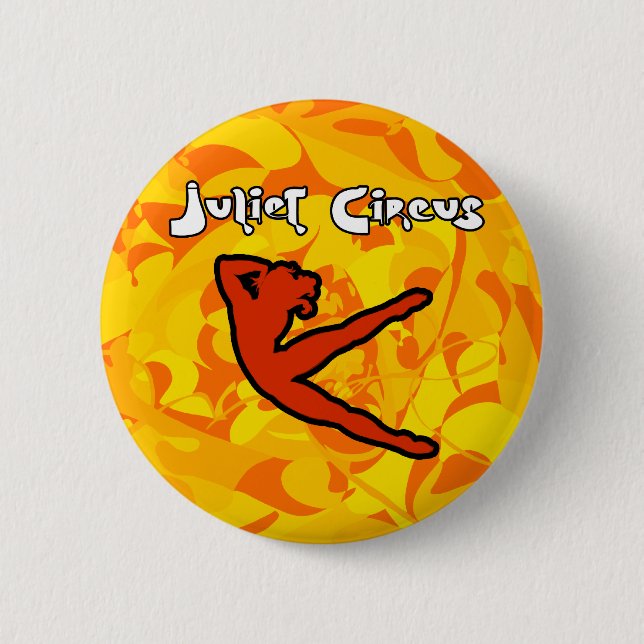 Chapa Redonda De 5 Cm ¡Circo de Juliet - FUEGO! (Anverso)