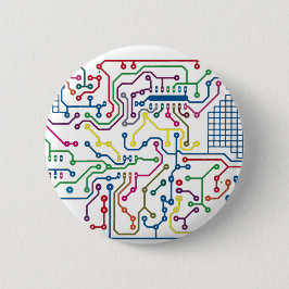 Chapa Redonda De 5 Cm Circuito