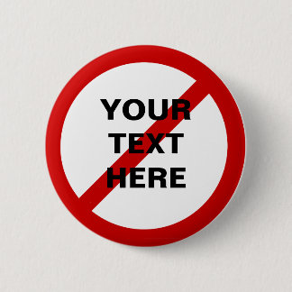 Chapa Redonda De 5 Cm Círculo Anti de la plantilla con raya vertical