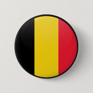 Chapa Redonda De 5 Cm Círculo de la bandera de la calidad de Bélgica