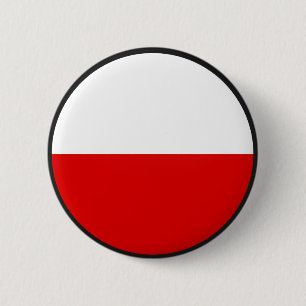 Chapa Redonda De 5 Cm Círculo de la bandera de la calidad de Polonia