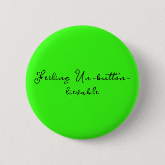 Chapa Redonda De 5 Cm Círculo personalizado de neón verde de moda