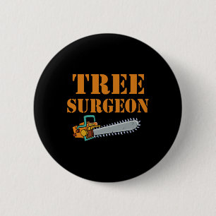Chapa Redonda De 5 Cm Cirujano de árboles Arborista Leñador Trepa Árbole