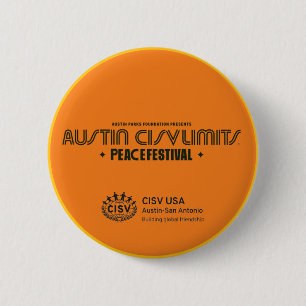 Chapa Redonda De 5 Cm CISV Austin "Festival CISV Limit Peace"