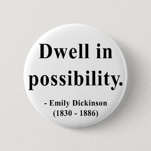 Chapa Redonda De 5 Cm Cita 2a de Emily Dickinson