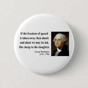 Chapa Redonda De 5 Cm Cita 3b de George Washington
