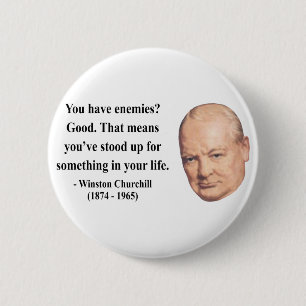 Chapa Redonda De 5 Cm Cita 3b de Winston Churchill