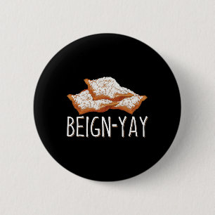 Chapa Redonda De 5 Cm Cita De Beign-yay Para Un Byker De Beignet
