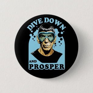 Chapa Redonda De 5 Cm Cita De Buceo Y Prospectos - Submarinismo Scuba