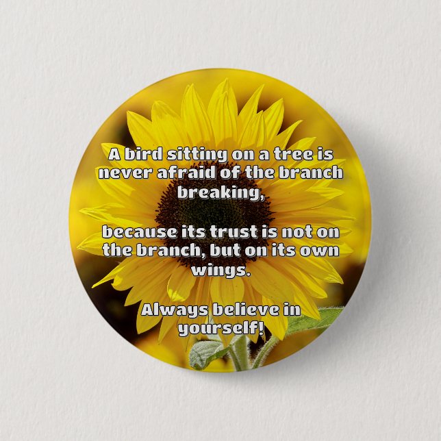 Chapa Redonda De 5 Cm Cita de estímulo positivo de Empath Belig (Anverso)
