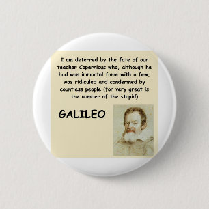 Chapa Redonda De 5 Cm cita de galileo