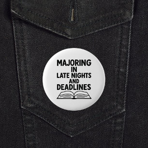 Chapa Redonda De 5 Cm Cita de graduación graciosa