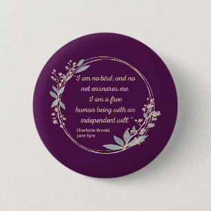 Chapa Redonda De 5 Cm Cita de Jane Eyre II - Estilo Cuto