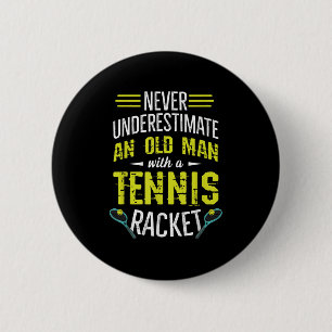 Chapa Redonda De 5 Cm Cita De La Pista De Tenis Mens Para Tu Jugador De