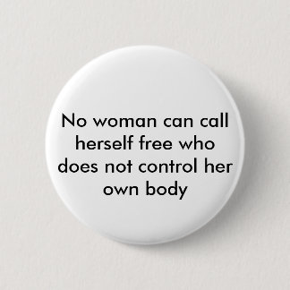 Chapa Redonda De 5 Cm Cita feminista