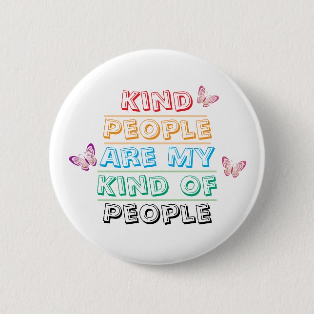 Chapa Redonda De 5 Cm Cita Inspiradora - Gente Amable (Anverso)