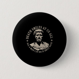 Chapa Redonda De 5 Cm Cita Motivacional De Marcus Aurelius Sobre La Mort