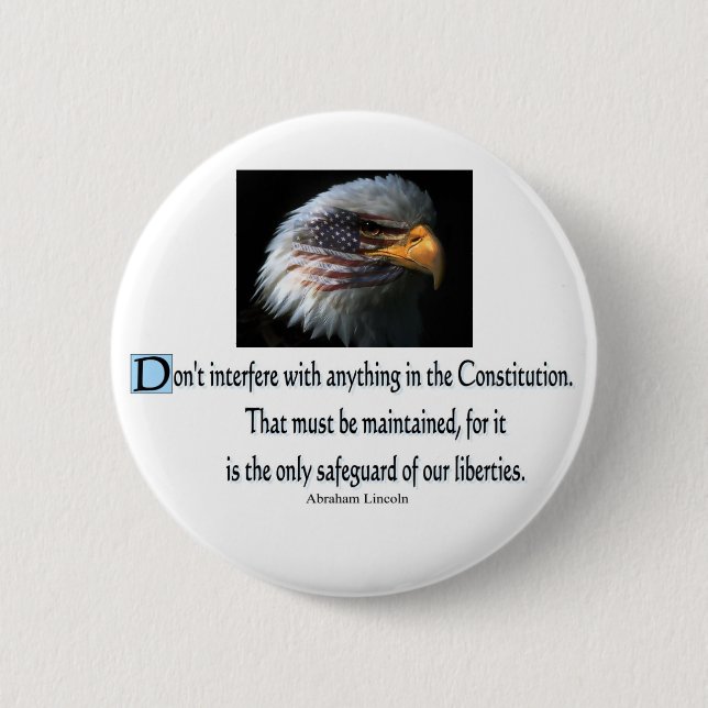 Chapa Redonda De 5 Cm Citas presidenciales (Anverso)