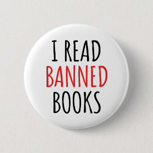 Chapa Redonda De 5 Cm Cito gracioso de libros prohibidos que leo