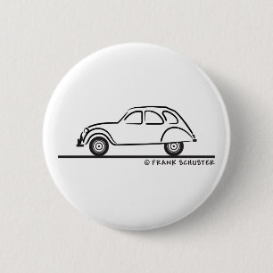 Chapa Redonda De 5 Cm Citroen 2CV