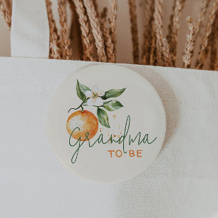 Chapa Redonda De 5 Cm Citrus Little Cutie Baby Shower Abuela Por Ser