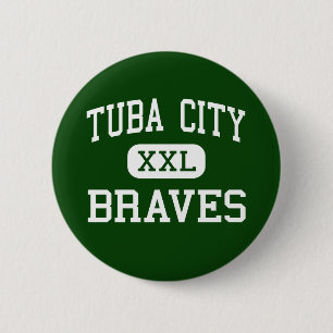 Chapa Redonda De 5 Cm Ciudad de la tuba - Braves - joven - ciudad