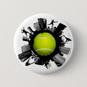 Chapa Redonda De 5 Cm Ciudad del tenis
