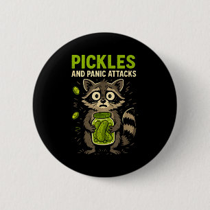 Chapa Redonda De 5 Cm Ckles y ataques de pánico Mapache basura Panda div