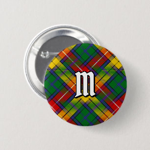 Chapa Redonda De 5 Cm Clan Buchanan Tartan