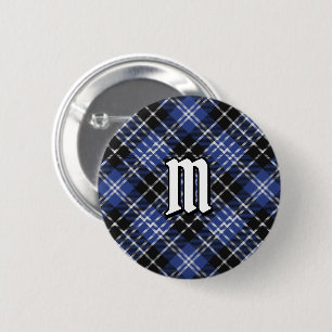 Chapa Redonda De 5 Cm Clan Clark Tartan