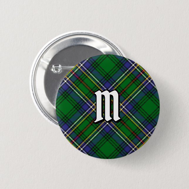 Chapa Redonda De 5 Cm Clan Cockburn Tartan Button (Anverso y reverso)