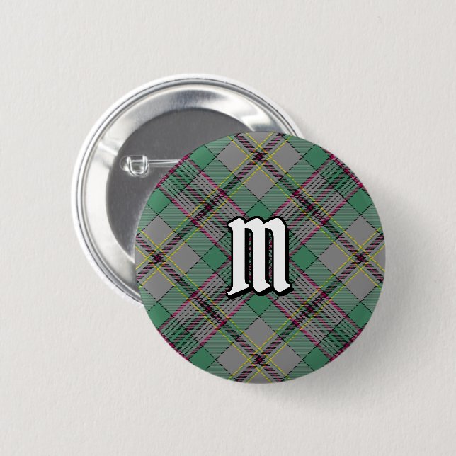 Chapa Redonda De 5 Cm Clan Craig Tartan Button (Anverso y reverso)