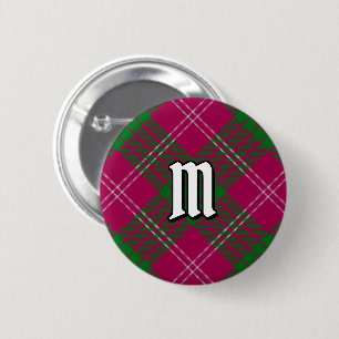 Chapa Redonda De 5 Cm Clan Crawford Tartan Button