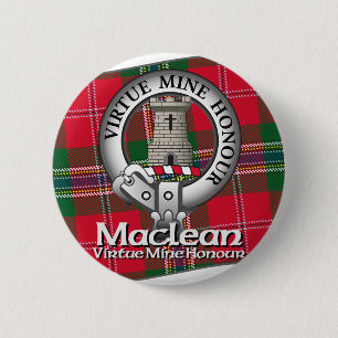 Chapa Redonda De 5 Cm Clan de Maclean