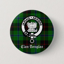 Chapa Redonda De 5 Cm Clan Douglas Tartan Escudo