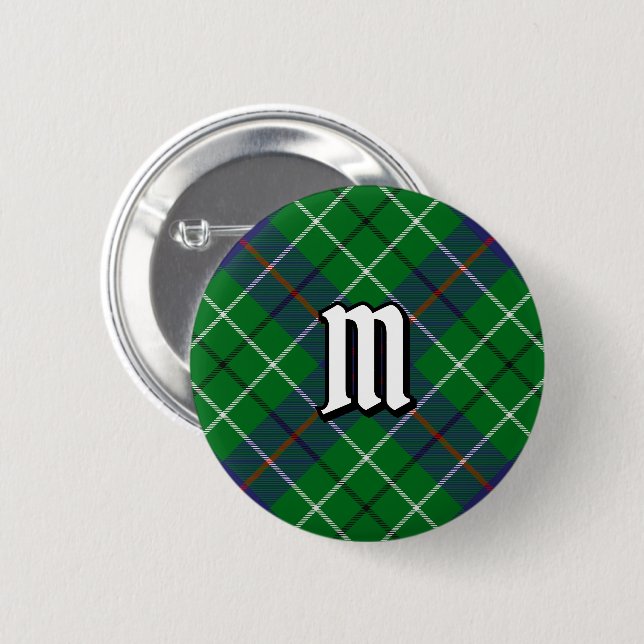 Chapa Redonda De 5 Cm Clan Duncan Tartan (Anverso y reverso)