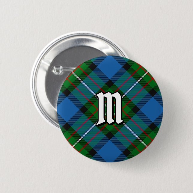 Chapa Redonda De 5 Cm Clan Ferguson Tartan Button (Anverso y reverso)