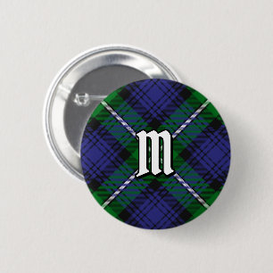 Chapa Redonda De 5 Cm Clan Forbes Tartan