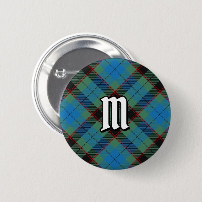 Chapa Redonda De 5 Cm Clan Guthrie Tartan Button (Anverso y reverso)
