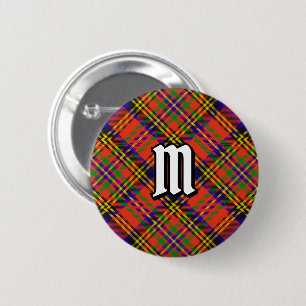 Chapa Redonda De 5 Cm Clan Hepburn Tartan