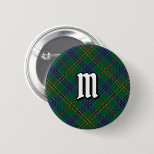 Chapa Redonda De 5 Cm Clan Kennedy Tartan Button